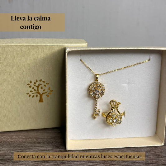 Collar Giratorio Llave Y Anillo